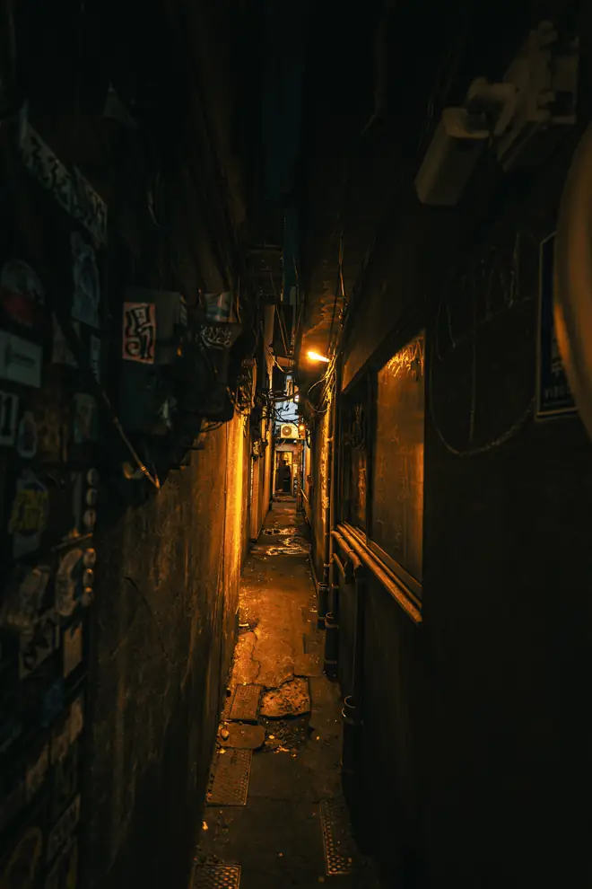 Alley at night