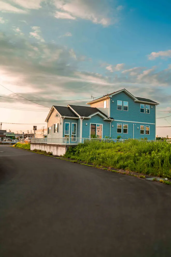 Blue houses