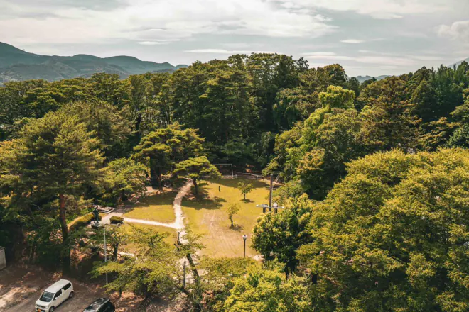 Aerial park view