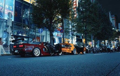Street scene from Tokyo Postcards
